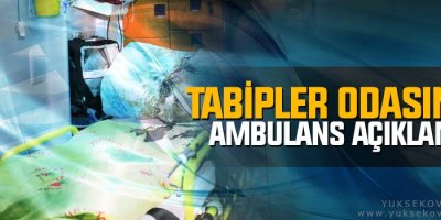 Tabipler Odasında Ambulans Açıklaması