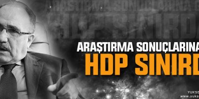 Beşir Atalay: Araştırma sonuçlarına göre HDP sınırda