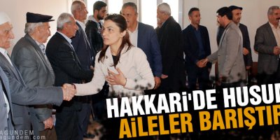 Hakkari'de husumetli aileler barıştırıldı