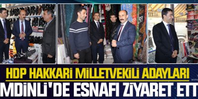 HDP Hakkari Adayları Şemdinli'de Esnafı Ziyaret Etti