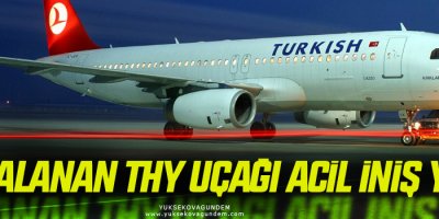 Arızalanan THY uçağından acil iniş