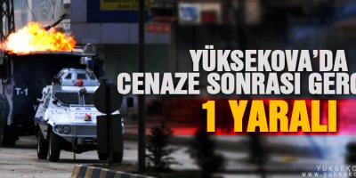 Yüksekova'da gerginlik, 1 Yaralı