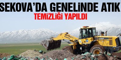 Yüksekova'da Atık Kül Temizliği Yapıldı