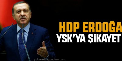 HDP Erdoğan’ı YSK’ya şikayet etti