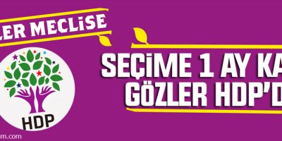 Seçime bir ay kaldı, gözler HDP'de