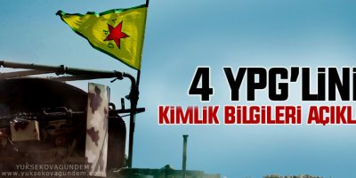 YPG 4 savaşçının kimliğini açıkladı