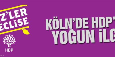Köln'de HDP'ye yoğun ilgi