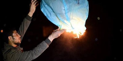 Gazze'de dönüş balonları uçuruldu