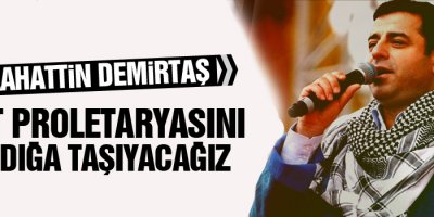 Demirtaş: Kürt proletaryasını sandığa taşıyacağız