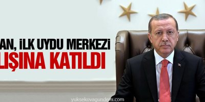Erdoğan, ilk uydu merkezi açılışına katıldı