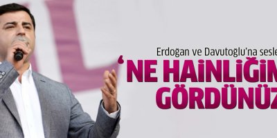 Selahattin Demirtaş: Hangi hainliğimizi gördünüz?