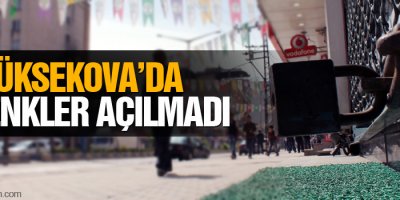 Yüksekova'da kepenkler açılmadı
