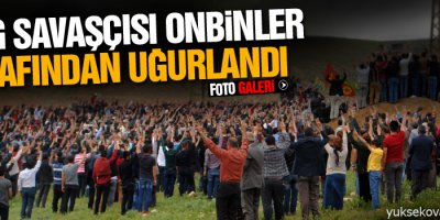 On binler 3 YPG savaşçısını uğurladı
