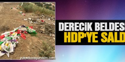 Derecik Beldesi'nde HDP'ye saldırı