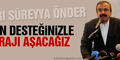 Önder: Hafta sonu sizin desteğinizle barajı aşacağız