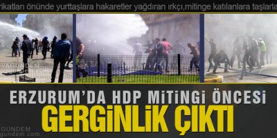Erzurum'da HDP mitingi öncesi gerginlik