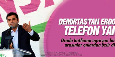 Demirtaş'tan Erdoğan'a telefon yanıtı