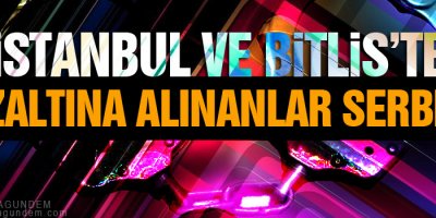 İstanbul ve Bitlis’te gözaltına alınanlar serbest