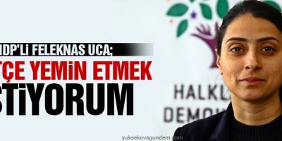 HDP'li Feleknas Uca: Kürtçe yemin etmek istiyorum