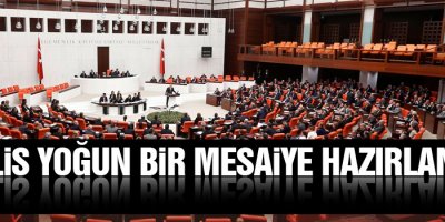Meclis yoğun bir mesaiye hazırlanıyor