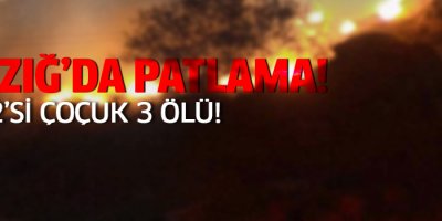 Elazığ'da patlama: 3 ölü
