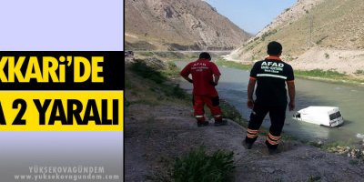 Hakkari'de trafik kazası 2 yaralı