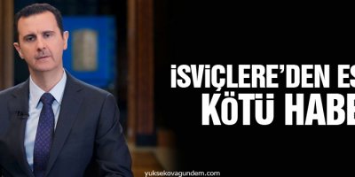 İsviçre'den Esad'a kötü haber
