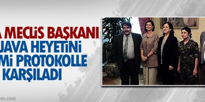 Rojava heyeti resmi protokolle karşılandı