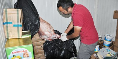 Yüksekova'da kaçak et denetimi yapıldı