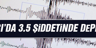 Ağrı’da 3.5 şiddetinde deprem