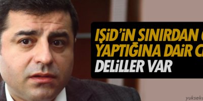 Demirtaş:IŞİD’in sınırdan giriş yaptığına dair ciddi deliller var