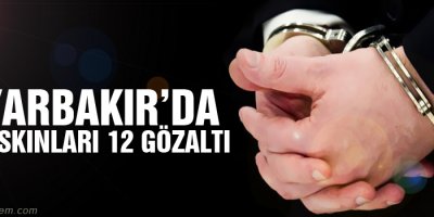 Diyarbakır’da ev baskınları: 12 gözaltı