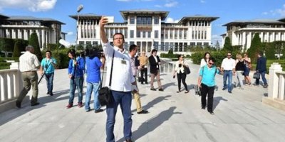 Saray’ın kapıları Cumhurbaşkanlığı muhabirlerine açıldı