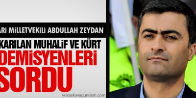 Zeydan : İşten çıkarılan muhalif ve Kürt Akademisyenleri sordu