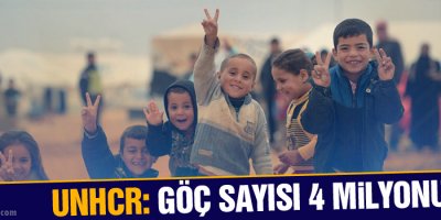 UNHCR:Göç edenlerin sayısı 4 milyonu aştı