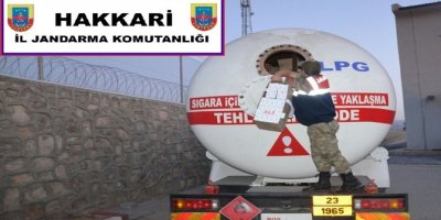 Hakkari'de 144 bin paket kaçak sigara ele geçirildi