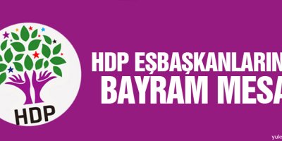 HDP Eşbaşkanlarından bayram mesajı
