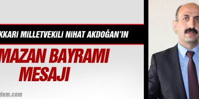 HDP Hakkari Milletvekili Nihat Akdoğan'nın Bayram Mesajı