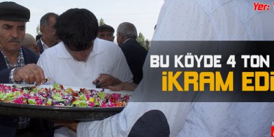 Bu Köy 4 ton şeker ikram etti