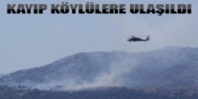 Kayıp köylülere ulaşıldı