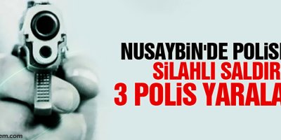 Nusaybin'de polislere silahlı saldırı: 3 polis yaralı