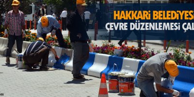 Hakkari Belediyesi’nden çevre düzenlemesi çalışmaları