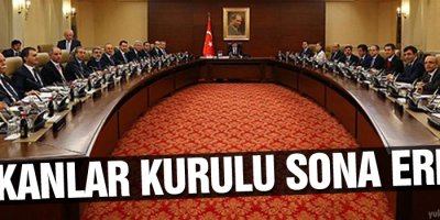 Bakanlar Kurulu sona erdi