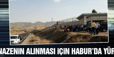 13 cenazenin alınması için Habur’da yürüyüş