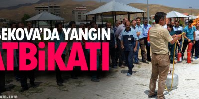 Yüksekova'da Tatbikat