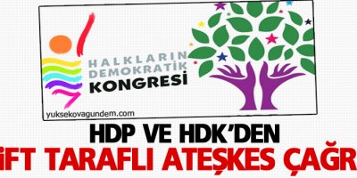 HDP ve HDK’den çift taraflı ateşkes çağrısı
