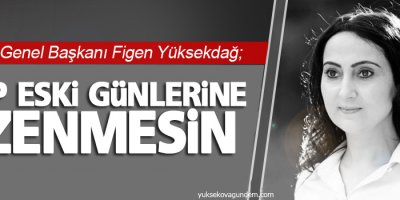 Yüksekdağ: MHP eski günlerine özenmesin