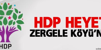 HDP heyeti Zergele Köyü’nde