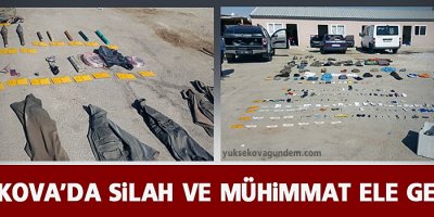 Yüksekova'da silah ve mühimmat ele geçirildi