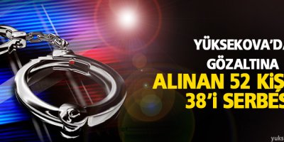 Yüksekova'da Gözaltına Alınanlardan 38'i Serbest
